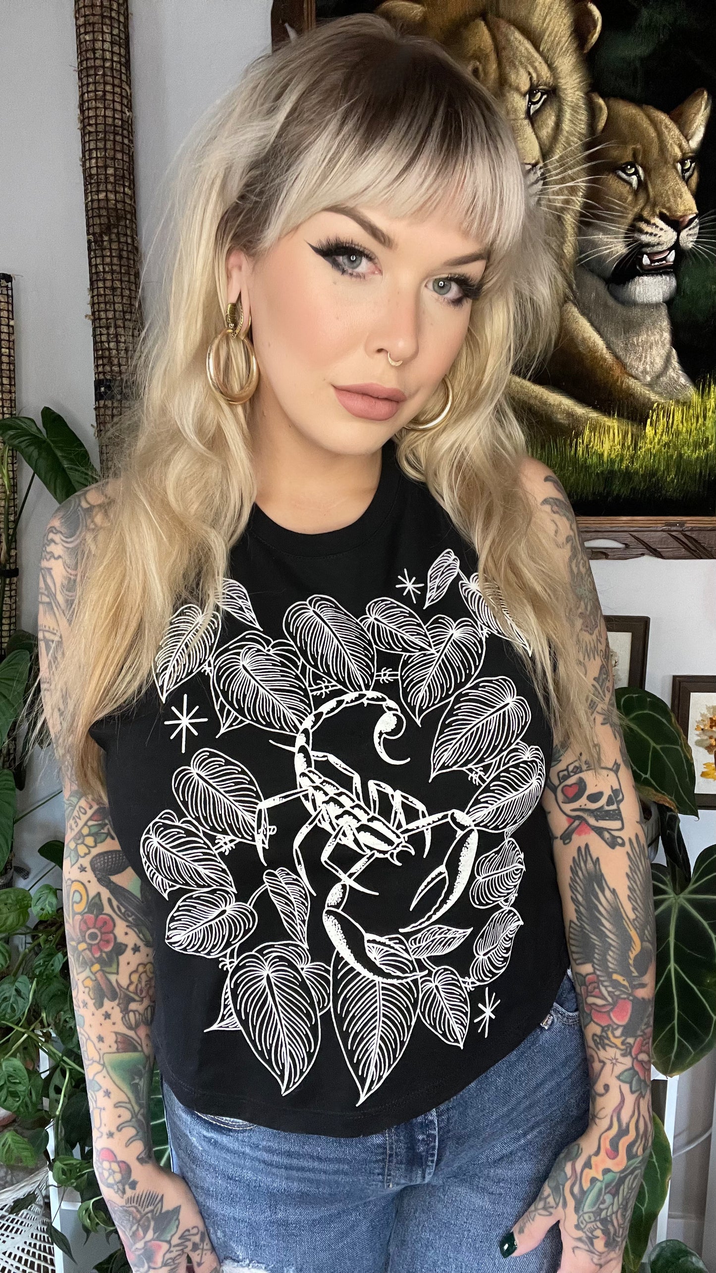 Melanochrysum Scorpion Racerback Tank Top